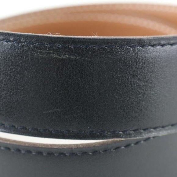 Hermès 32mm Martelee Reversible H Logo Belt Hammered Buckle 85h629s - Picture 9 of 12